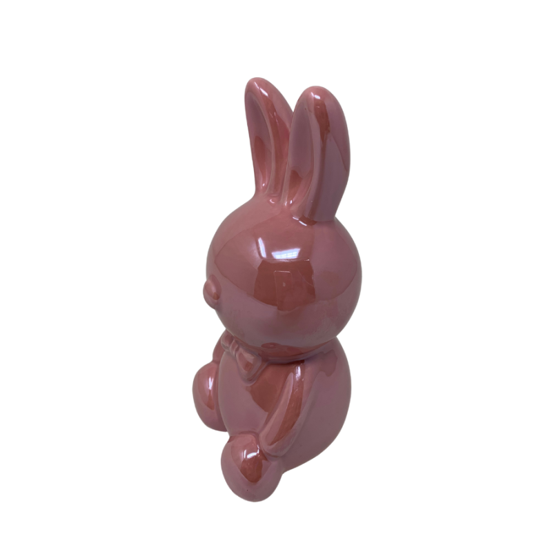 6" Easter Bunny Figure - Pink