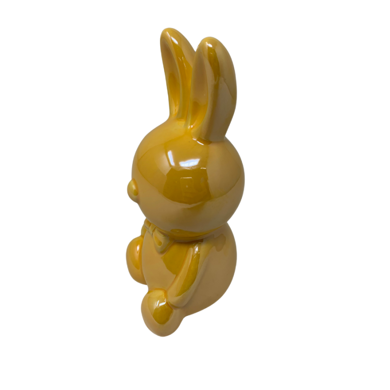 6" Easter Bunny Figure - Yellow