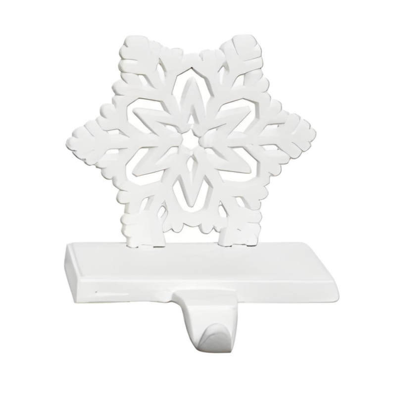 Cast Iron Snowflake Stocking Holder