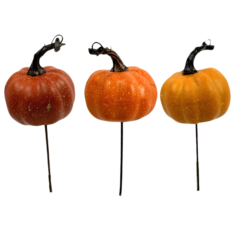 10.5" Pumpkin Pick 6-Pack- Orange