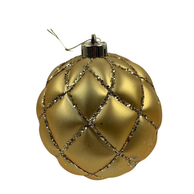 6" Gold Ornament- 3 Pack