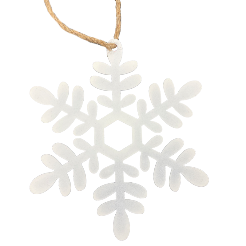 Small White Snowflake Ornament