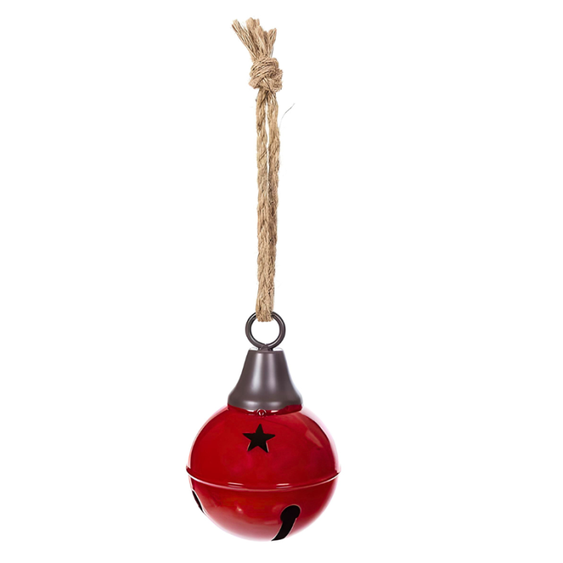 6" Red Glossy Jingle Bell Ornament