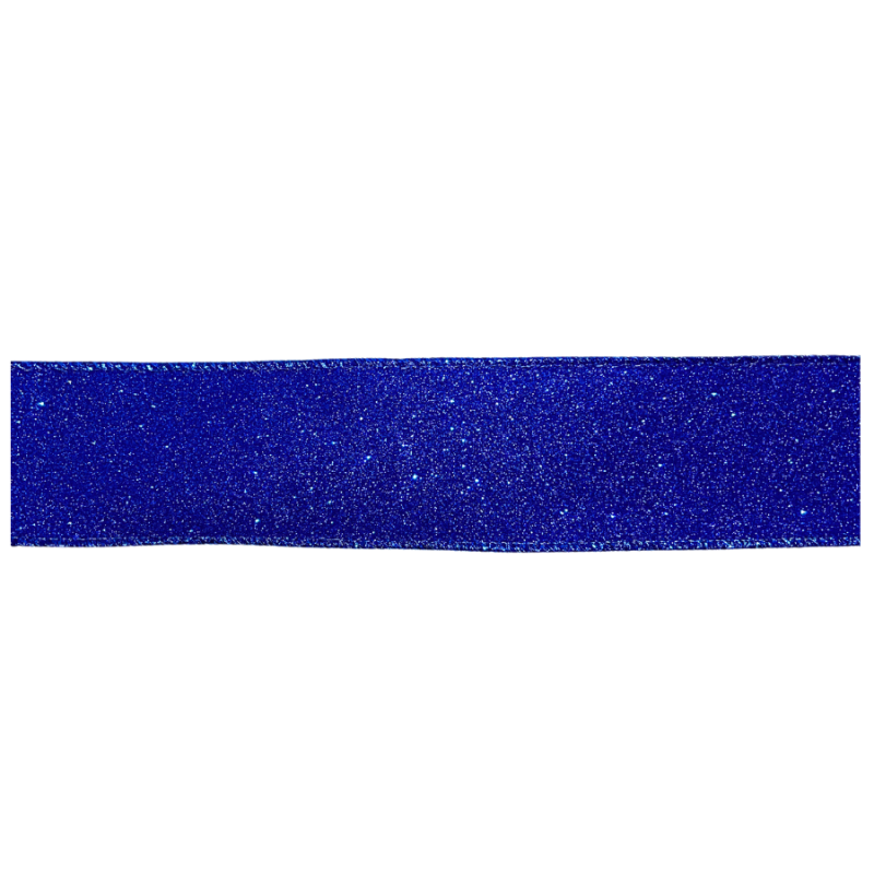 1.5" x 10yd Blue Sparkle Ribbon