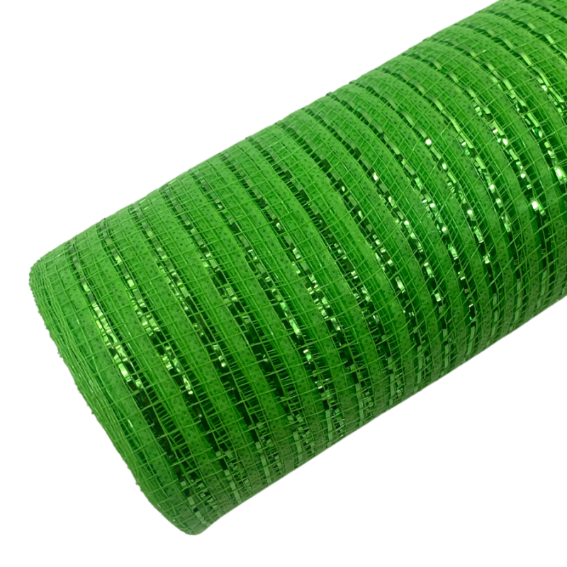 10" x 10yd Breeze Metallic Mesh - Lime