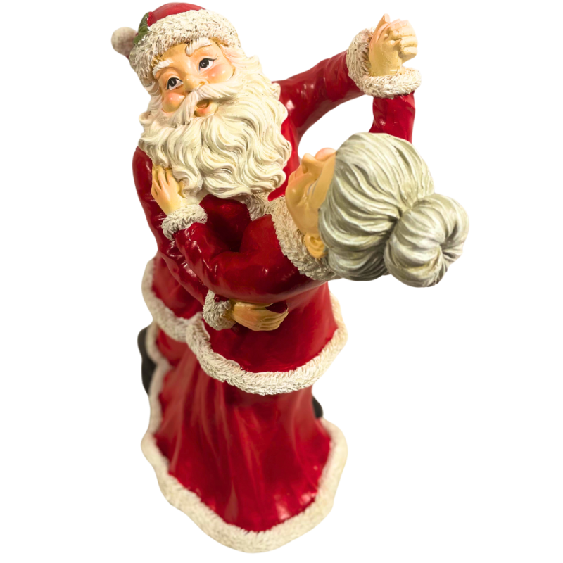 10" Resin Dancing Mr. & Mrs. Clause