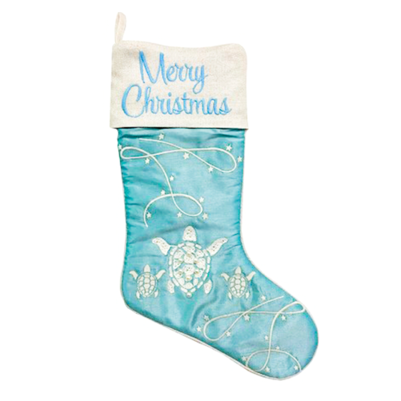 Turtle Family Christmas Stocking