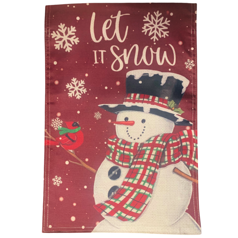 Let It Snow Garden Flag