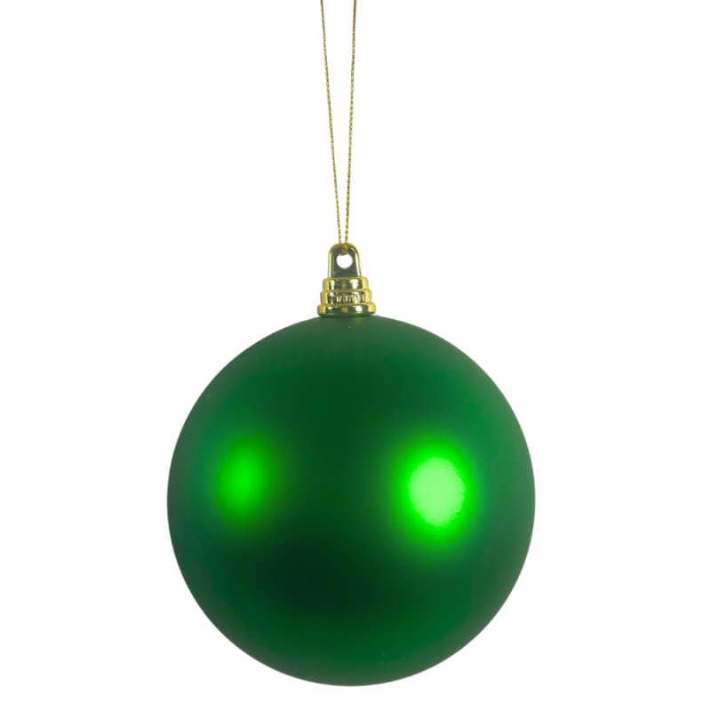 4" Matte Green Ball Ornament