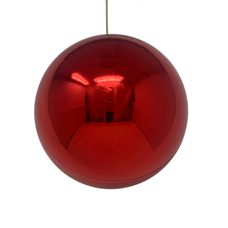 4" Shiny Red Ball Ornament