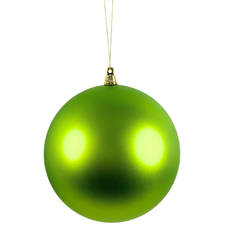 6" Matte Lime Green Ball Ornament